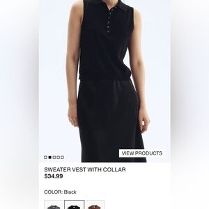 H&M sweater vest with collar